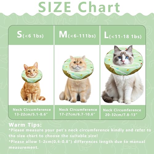 Cat Cone Collar Soft (Waterproof Green / Large)