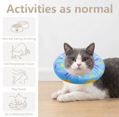 Cat Cone Collar Soft (Blue / Small)