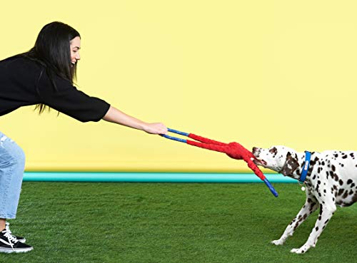 RopeTugz Durable Dog Pull Rope Toy (Red / 28 x 5 x 5 in)