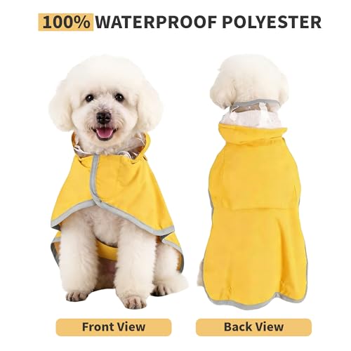 Dog Raincoat Adjustable Dog Rain Jacket (XL)