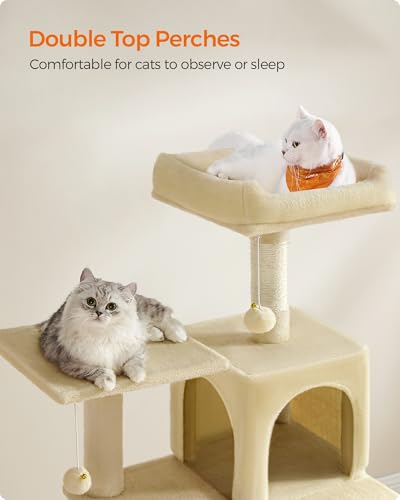 Cat Tree 54.2 (54.2 Inches / Beige)