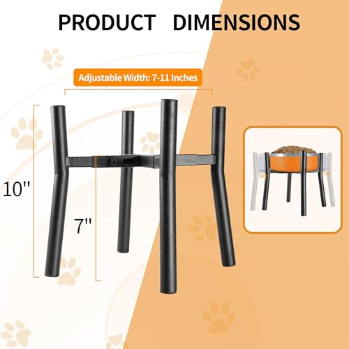 Lifted Dog Bowl Stand (Middle-HIGH-10IN)