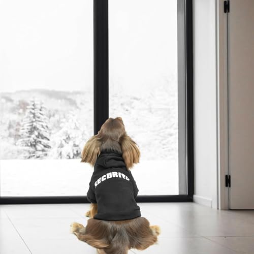 Security Dog Hoodie (#1 Black(Security) / X-Large (Dachshund Recommend))