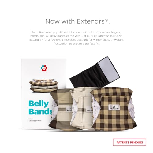 Washable Belly Bands for Male Dogs (X-Small (11-13") / Oxford)