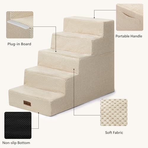 Dog Steps for High Bed (Beige)