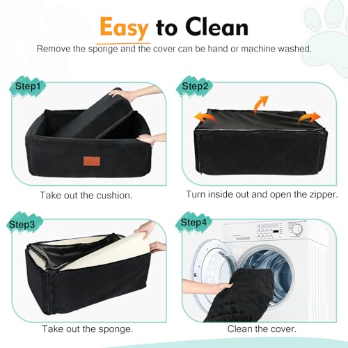 Dog Car Seat for Large Medium Size Dogs (Black)