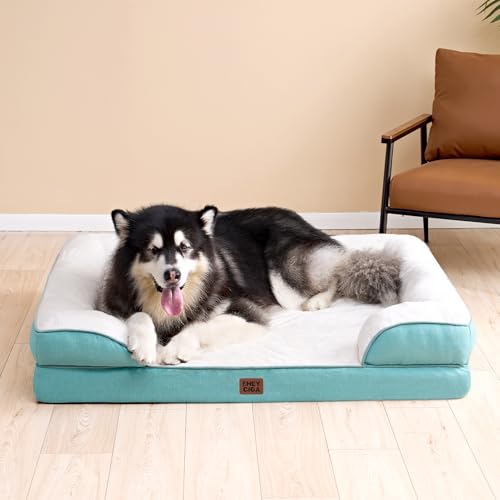 Orthopedic XXL Dog Bed (Turquoise Blue / 52.0"l X 41.0"w X 8.0"th)