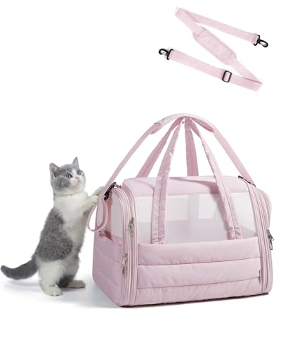 Cat Carrier Soft (Baby Pink / 18.1"L x 11.0"W x 11.0"H)