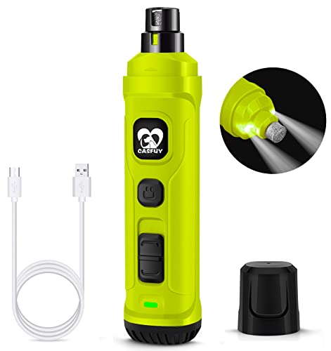 Dog Nail Grinder with 2 LED Light (E-Green)