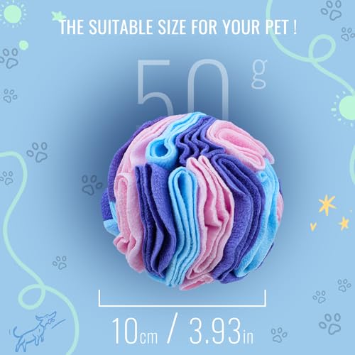 Pet Snuffle Ball (Macarons color / 10cm)