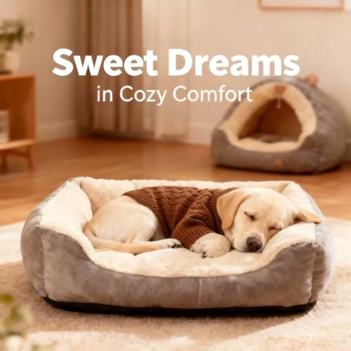 Small Medium Dog Sweater (Brown / X-Large)
