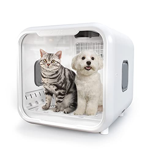 Automatic Pet Dryer Box for Cats and Small Dogs (white-Standard)