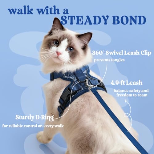 Cat Harness and Leash Set (S / Cosmic Ace)