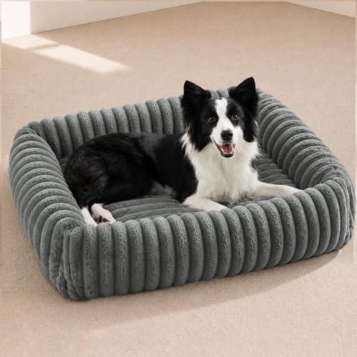 Washable Dog Bed Medium Size Dog (Grey / M Plus (30"x24"x8"))