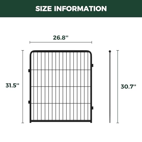 Homeplus Indoor Dog Playpen (Black / 32"H)