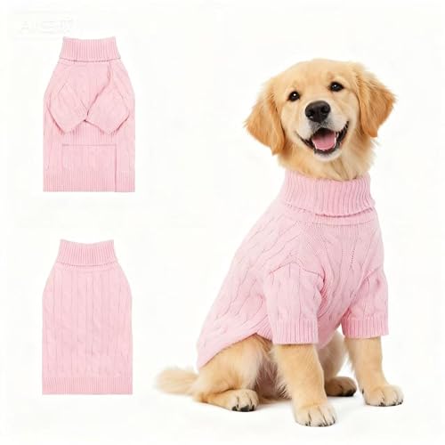 Small Medium Dog Sweater (Pink / XX-Large)