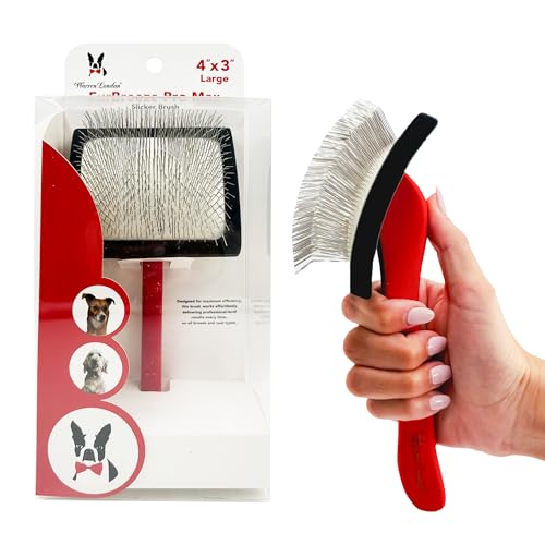FurBreeze Pro Max Dog Slicker Brush for Doodles