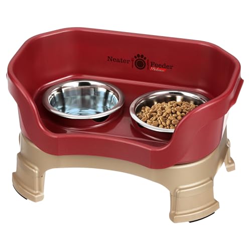 Neater Feeder Deluxe Mess (Cat + Standard Bowl / Cranberry)