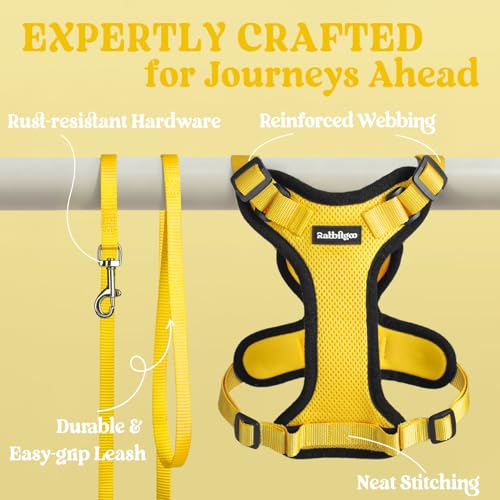 Cat Harness and Leash Set (Xxs / Yellow)