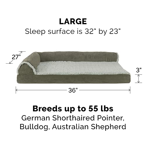 Orthopedic Dog Bed for Large (Large / Dark Sage)