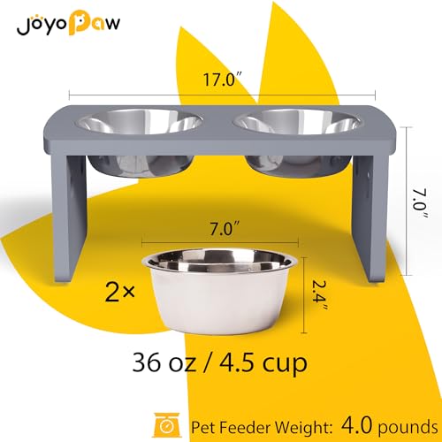 Elevated Dog Bowls (Grey / Medium: 7'' Tall-40oz Bowl)