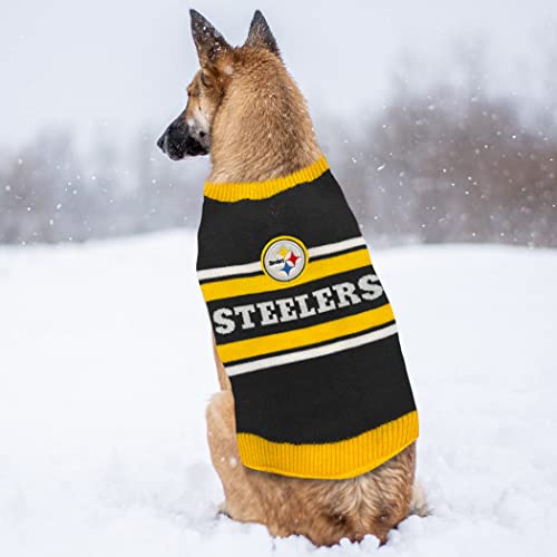 NFL Pittsburgh Steelers Dog Sweater (X-Small / Pittsburgh Steelers)