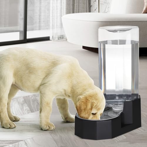 9L Lagre Gravity Dog Water Dispenser (Black / 9L Without Filter)