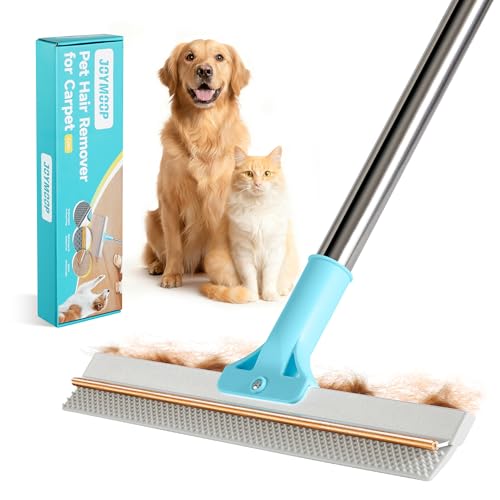 Carpet Rake for Pet Hair Removal (1 PCS[1 Long Handle] / Cyan)