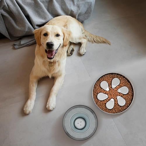 Slow Feeder Dog Bowl 3.5 (Flower-1Pack)
