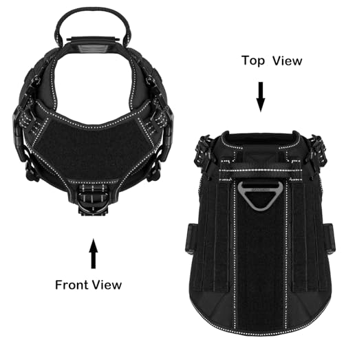 Tactical Dog Harness for Medium Dogs (Medium (Pack of 1) / Black)
