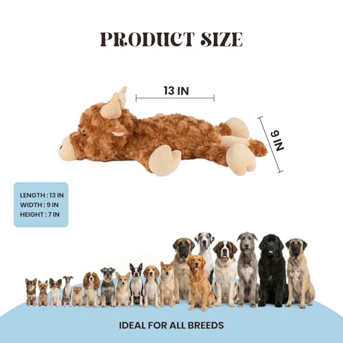 Cow Puppy Heartbeat Toy for Anxiety Relief with Reusable Heat Pack and Lavender - PetSolution