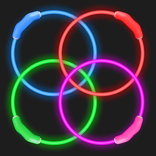 2 Pack LED Dog Collar (Red&Pink)