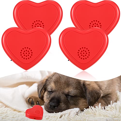 4 Pcs Heartbeat Replacement Puppy Soother Heartbeat Simulator for Dogs Pet
