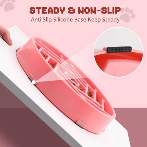 Slow Feeder Dog Bowl (pink)