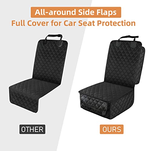 Waterproof Front Seat Car Cover 2 Pack (Black)