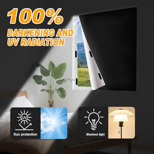 Portable Blackout Curtains (57"W x 157"H)
