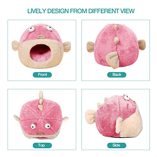 Cat Beds for Indoor Cats (L 16.5'' / pink)