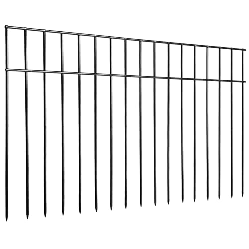 Animal Barrier Fence (24in(L)X15in(H)-5 Pack Black / Black)
