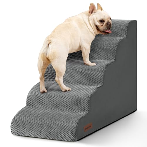 Dog Stairs for High Beds (Grey)