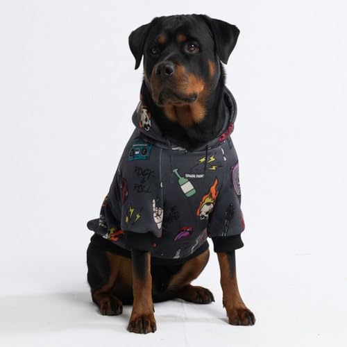 Dog Hoodie Buttery (Rock and Roll / 4XL)