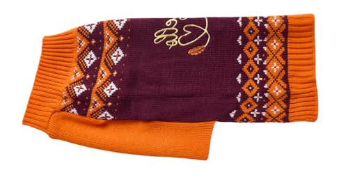 Hello Fall Leaves Thanksgiving Dog Sweater (Large / Hello Fall Leaves)