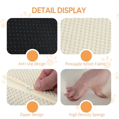 Dog Ramp for Bed (Beige / Standard 5 Step)