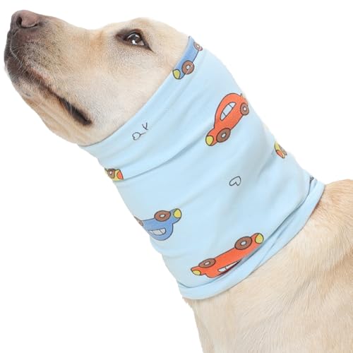 Soft Quiet Ears for Dogs Hearing Protection Noise Cancelling (L(Head Girth:13.8in-22.4in) / Blue)
