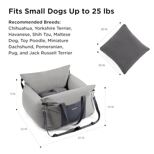 Lesure Small Dog Car Seat for Small Dogs