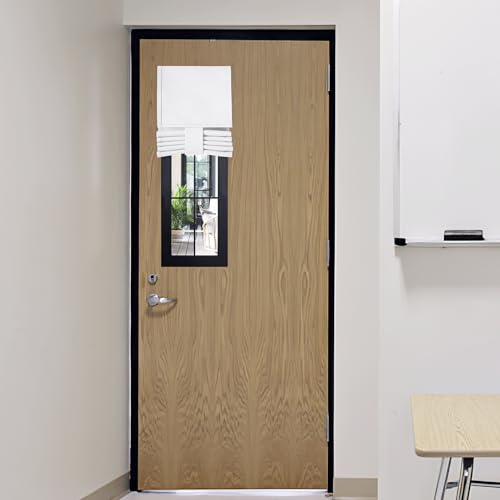 Classroom Door Window Cover (Pure White / 8"W x 36"L (Pack of 1))