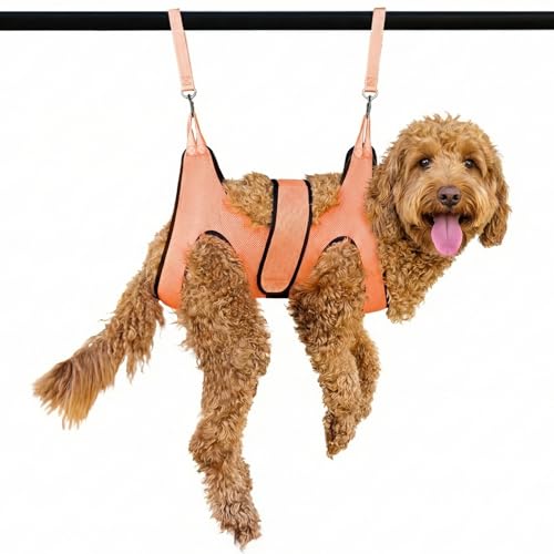Pet Grooming Hammock (Pink)