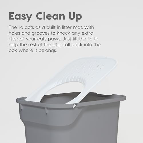 Cat Litter Box (Top Entry / Gray)