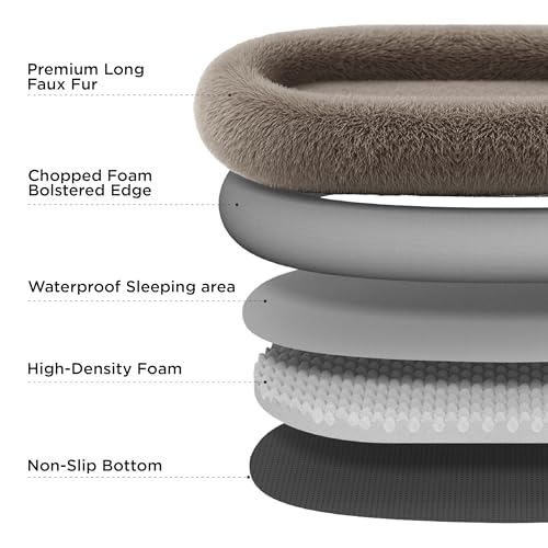 Human Dog Bed for Adult (71"L x 44"W x 12"Th / Camel)