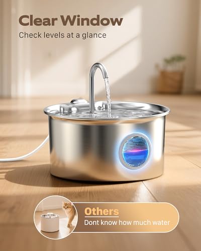 Cat Water Fountain Stainless Steel