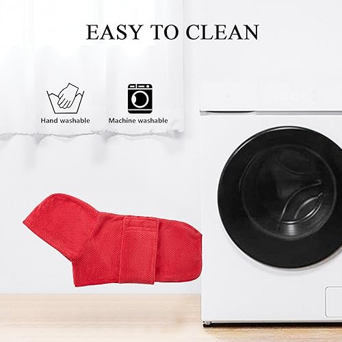 Dog Drying Coat with Hood for After Bath Bathrobe Towel Dog Drying Coat for Wet Walking in Rain (Medium / Red(Pineapple grid Hood))